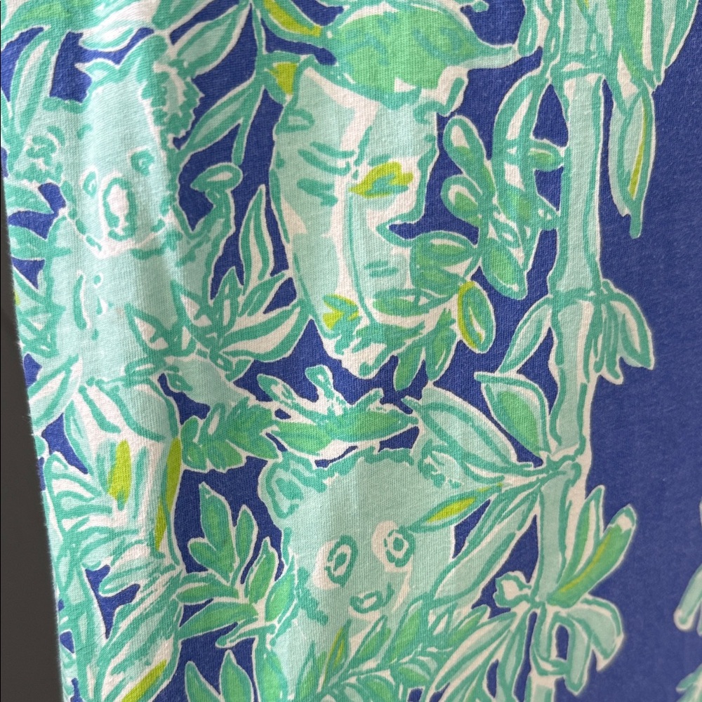 Floral Green and Blue Dress - Picture 8 of 9